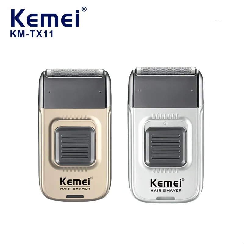 

Kemei KM TX11 Electric Shaver Dual-Powered , Reciprocating Arc Foil Blades for Precision Trimming, Portable Beard Trimmer