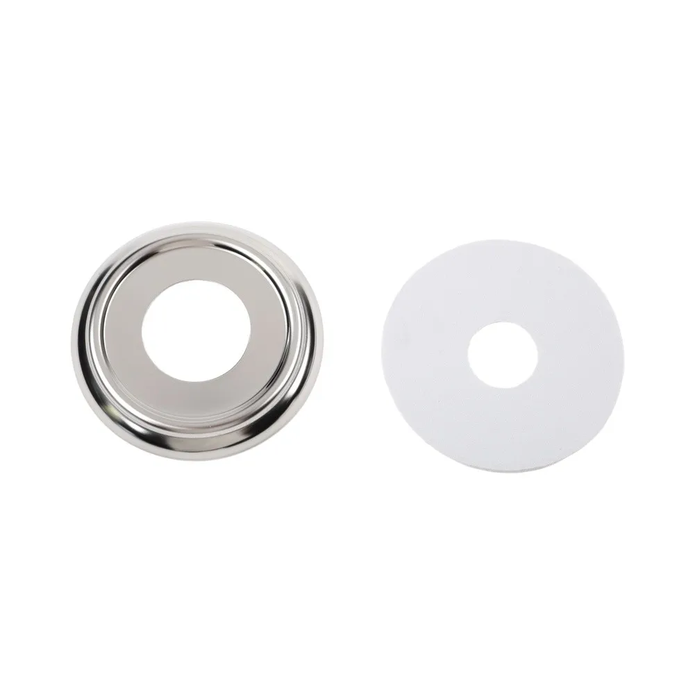1Pc Tub Spout Cover Ring W/Foam Gasket Trim Plate Stainless Steel For 1-1/2'' 3-5/8'' For Bathroom Bathtub Hardware Accessories