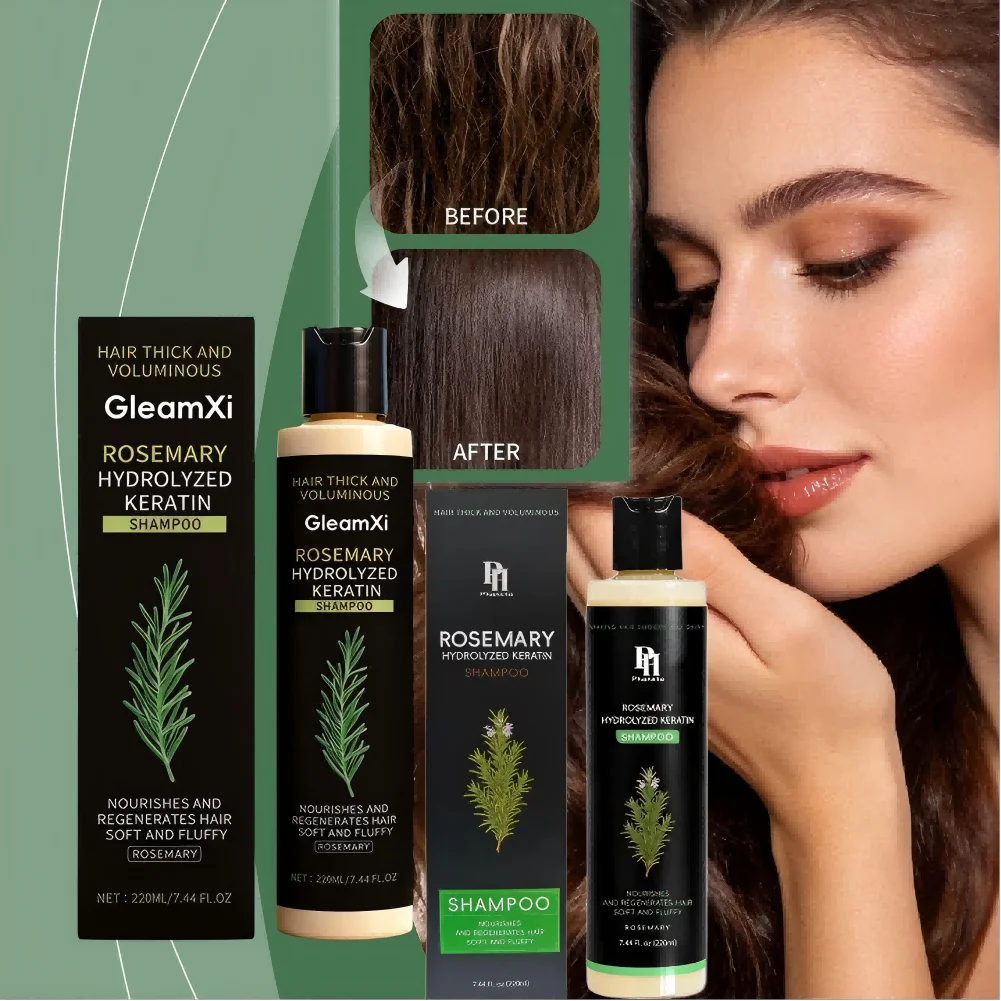 220ML Rosemary Hair Shampoo Volumizing and Thickening Strengthening and Oil Control Nourishes and Repairs Hair Oil Adds Volume