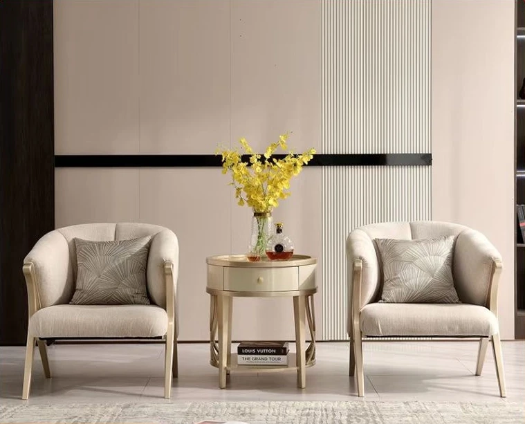 

Стул для отдыха в европейском стиле, одиночный диван для гостиной, ленивый стул из цельного дерева для домашней мебели для отеля