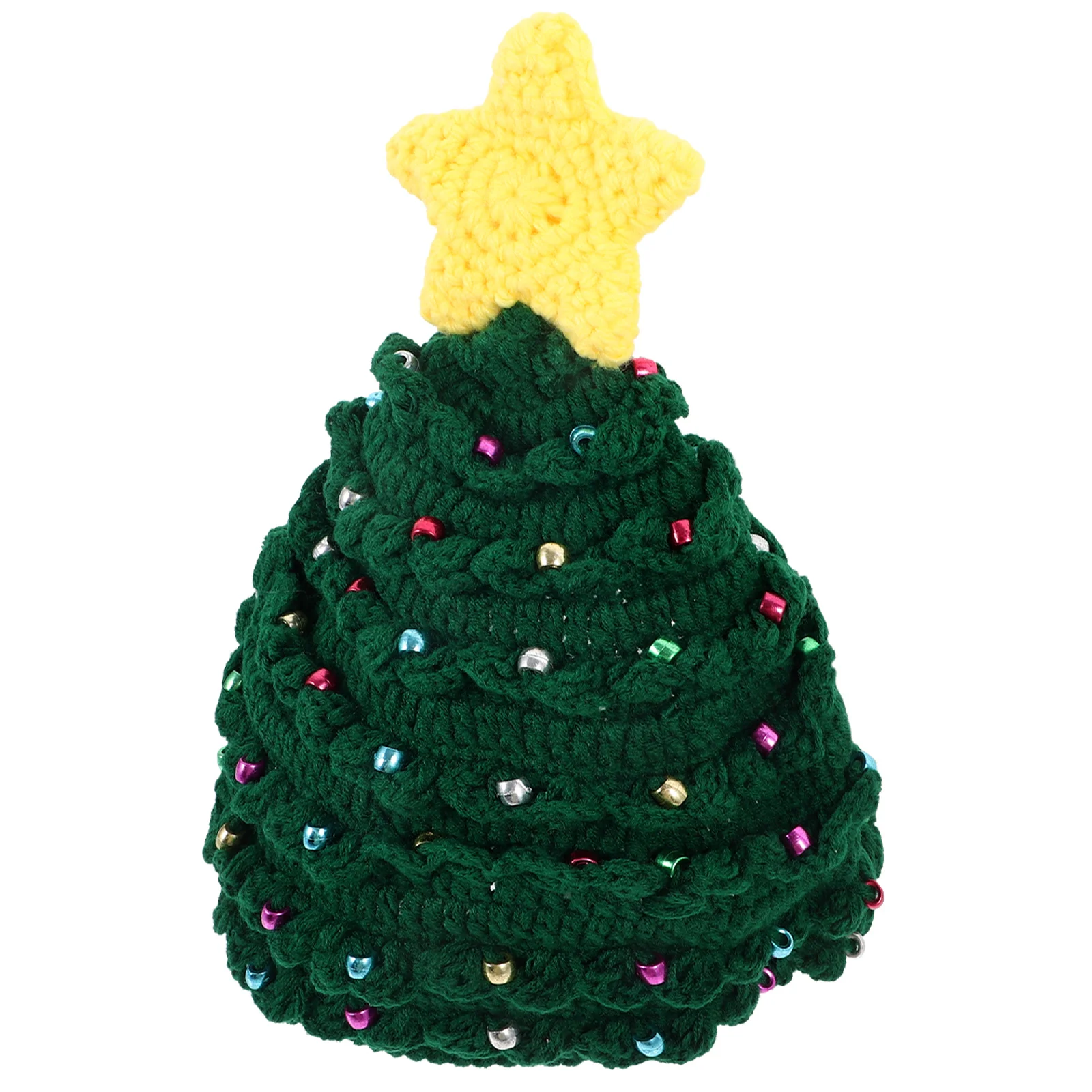 

Christmas Tree Knitted Warm Wool Yarn Hat Cozy Soft Winters Xmas Party Decorative Knitting Hat Winters Knitting Hat,