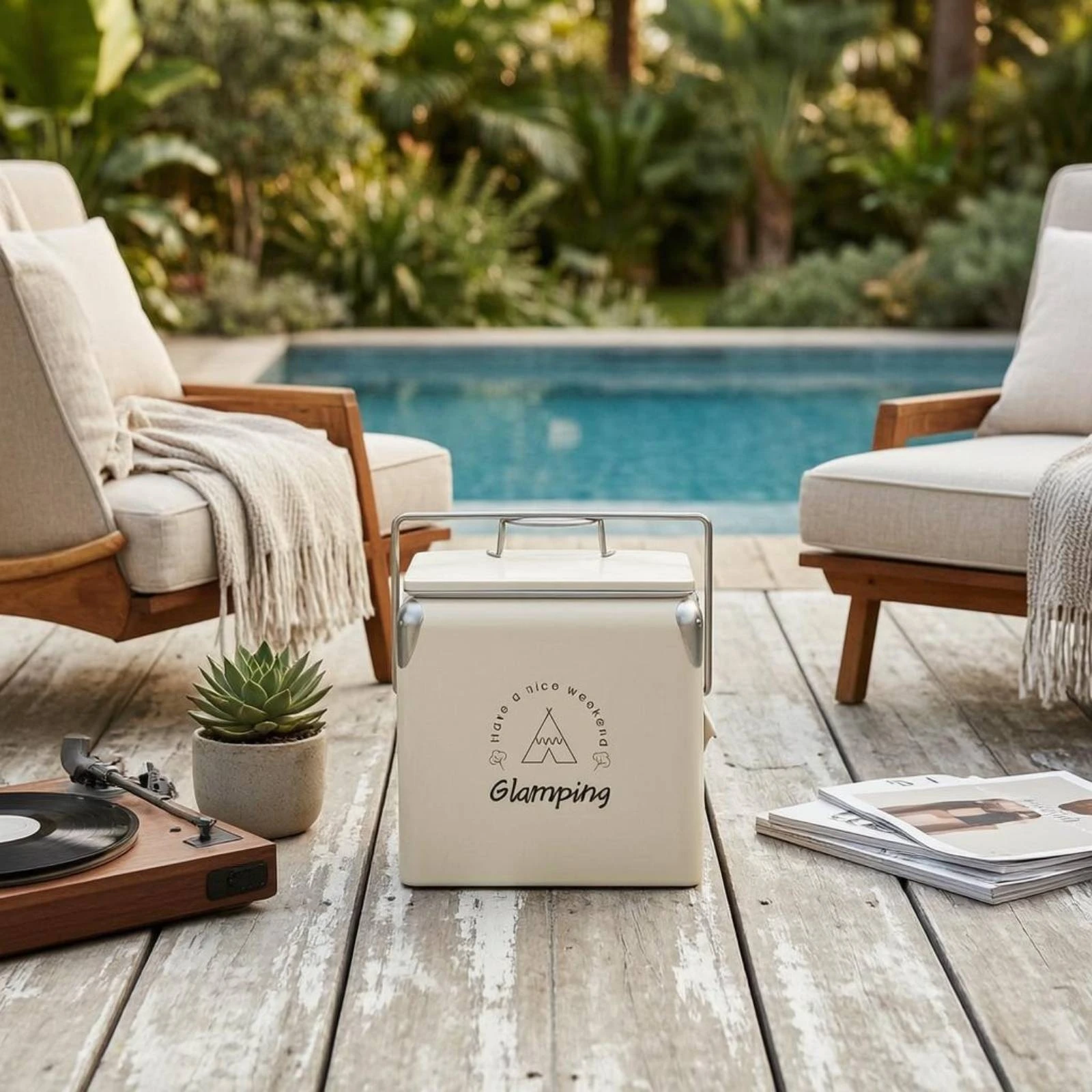 

Metal Cooler Box Food Grade Liner Insulated Metal Cooler Heavy-Duty Ice Chest Powder Coated Outdoor Storage