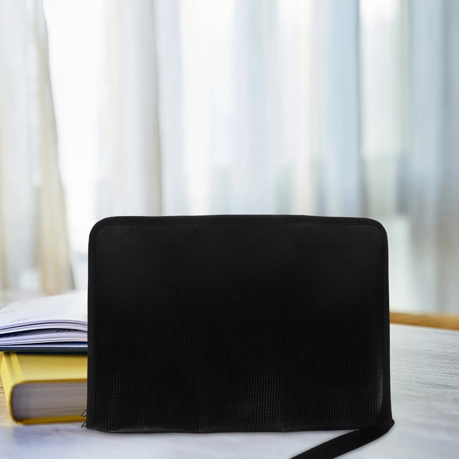 

Fireproof File Bag Lightweight Compact Silicone Coated Fiberglass Document Organizer Folio for Important Papers Certificates