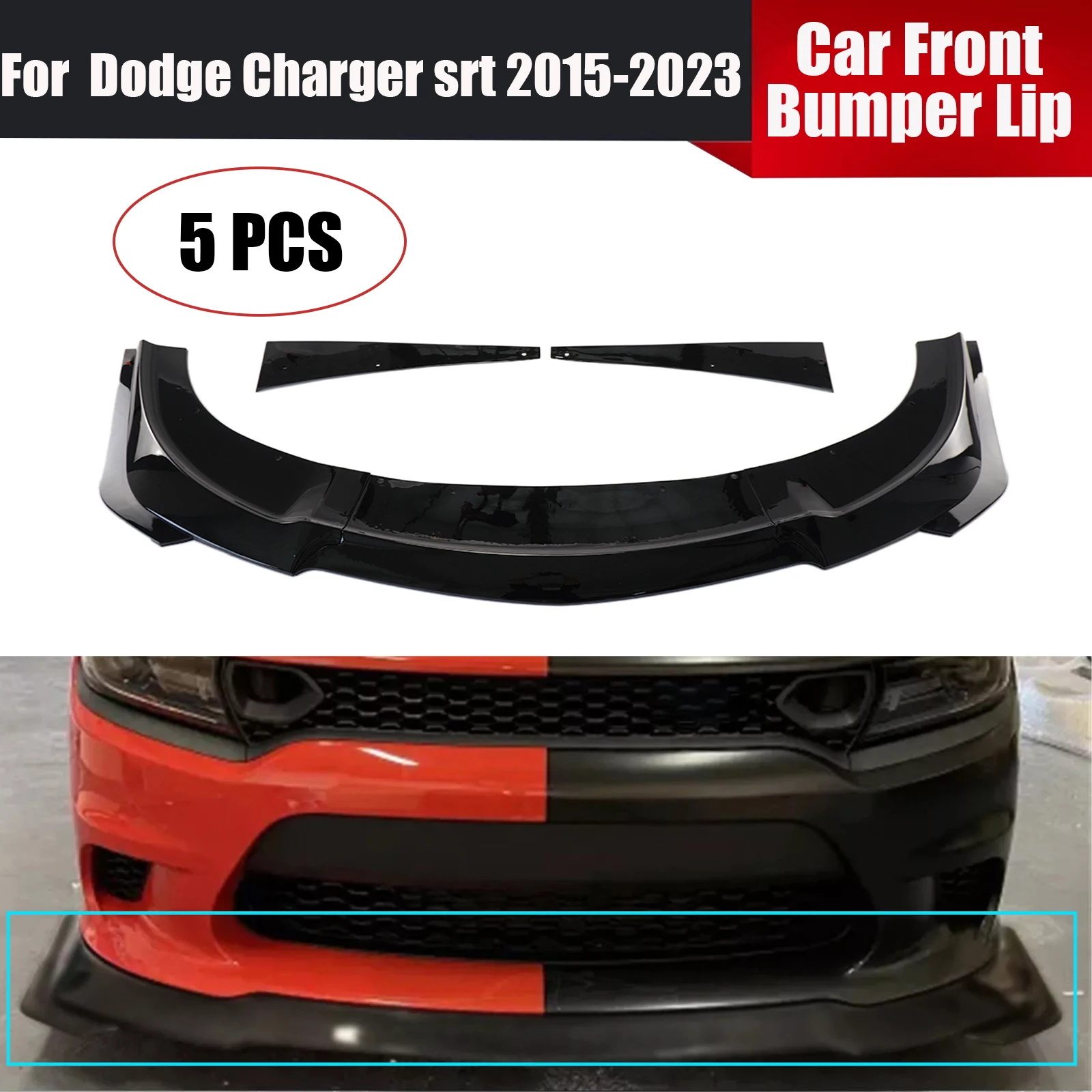 

5 шт., передний бампер для Dodge Charger SRT 2015-2023