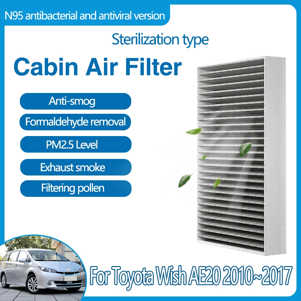 

For Toyota Wish AE20 2010~2017 87139-501000 87139-06060 Car Accessories Auto Filters Carbon Fiber ABS