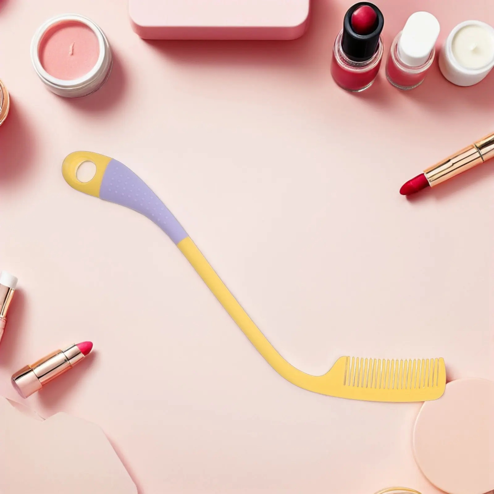 

Расческа для пожилых людей с длинными зубьями, пластиковая, с изогнутой ручкой, портативная, нескользящая, для распутывания волос, для людей с ограниченными возможностями и ограниченной подвижностью