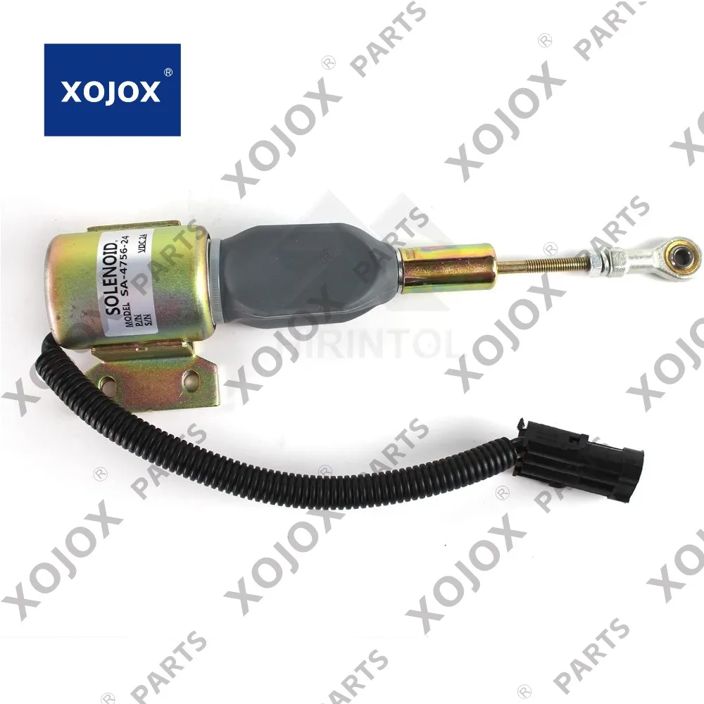 

XOJOX 24V 3932530 3939701 SA-4756-24 SA-4891-24 Fuel Shutoff Stop Solenoid for 5.9L 6BT Engine Komatsu PC200-6 PC240-6 R220-5 R2