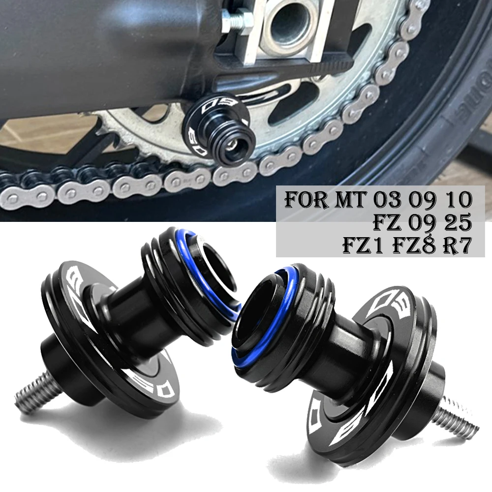Für YAMAHA MT09 MT03 MT10 2025 2026 2027 MT 09 03 10 25 FZ6 FZ8 FZ25 Motorradzubehör Schwingenspulen Slider Ständerhalterungen – Detail 8