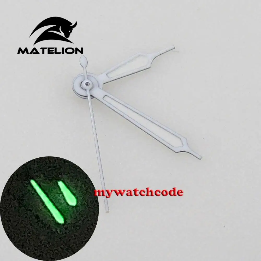 29MM Black Dial Luminous Dial Green marks For Pilot MOD Dial NH35A 2824 movement