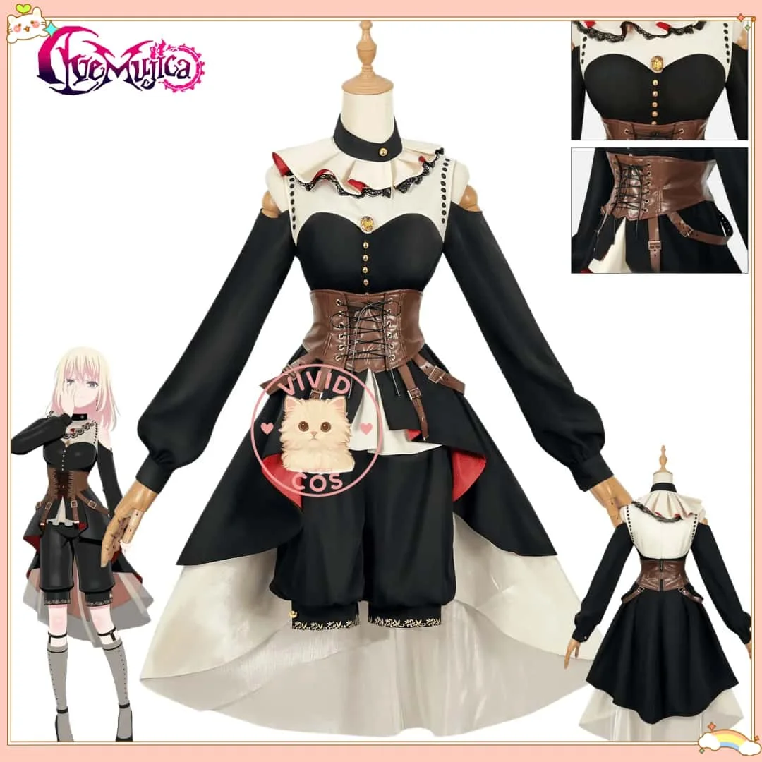 

BanG Dream! Ave Mujica Misumi Uika Cosplay Hot Role Play Costume Doloris Anime Stage Uniform Dress for Women ComicCon Party Suit