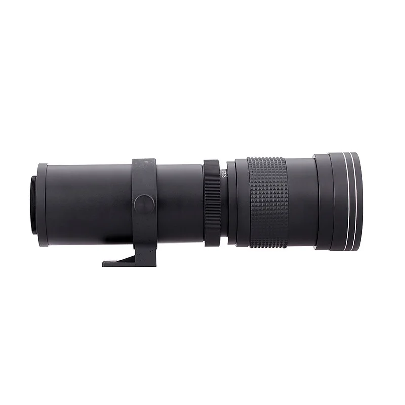420-800Mm zoom camera lens, optical glass coated photographic lens, adapter ring