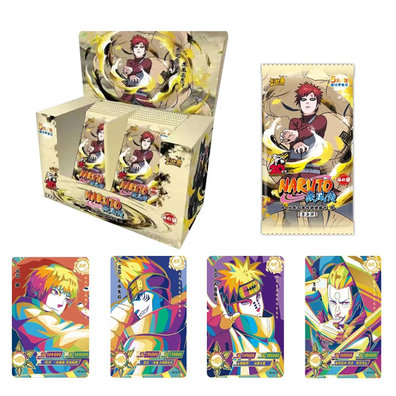 Caja de refuerzo de tarjetas de colección de Naruto, Kayou Tier1 Wave1, juegos de balas, juguetes periféricos de Anime para niños, regalos de cumpleaños