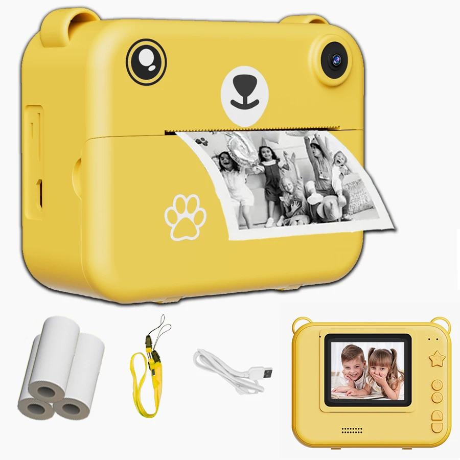 Mini Digital Children Camera For Photography Mini Printer Portable Thermal Instant Print Photo Camera 2.8inch HD Video for baby