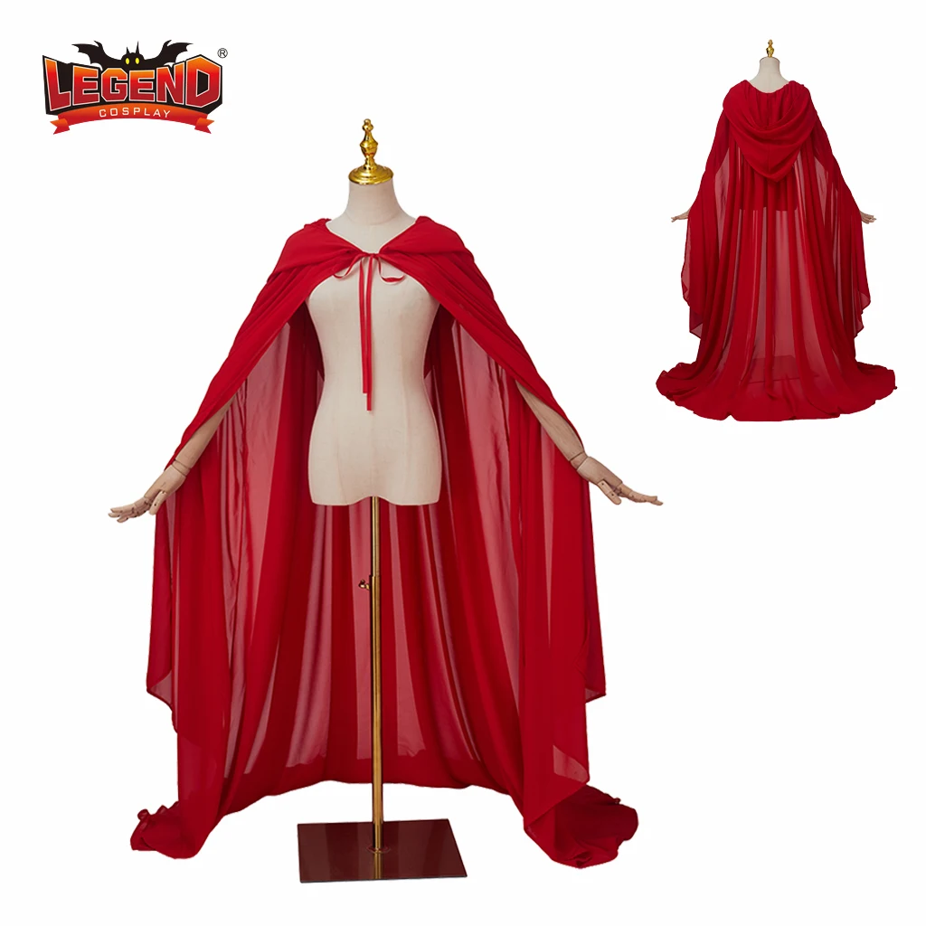 

Medieval Costume Witch Vampire Halloween Hooded Adult Long Cape Cloak Red Riding Hood Cape Halloween Carnival Party Role Play