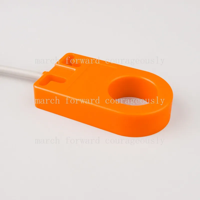 Inductive ring type proximity switch with aperture sizes of 6, 8, 10, 15, 20, 25, and 30 mm for detecting screw spring sensors