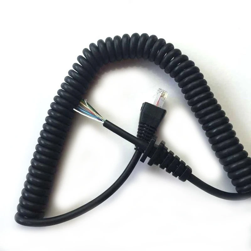 10pcs Replacement for YAESU VX2108 VX2208 VX2508 Mobile Radio RJ45 8 Pin MH-67A8J Handheld Speaker Microphone Cable Cord