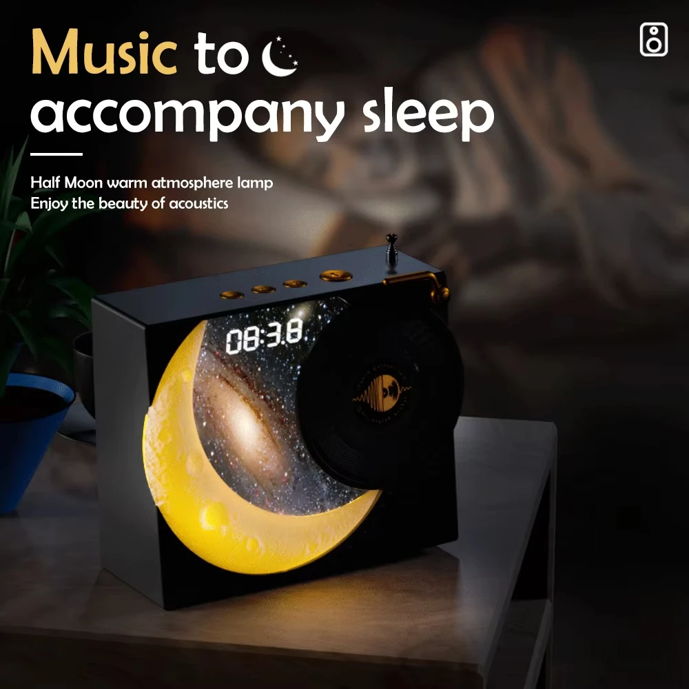 

New Bluetooth Portable Speaker RBG Night Lamp HD Loudspeaker AUX Audio Input Can Connect to PC FM Radio Christmas Birthday Gift