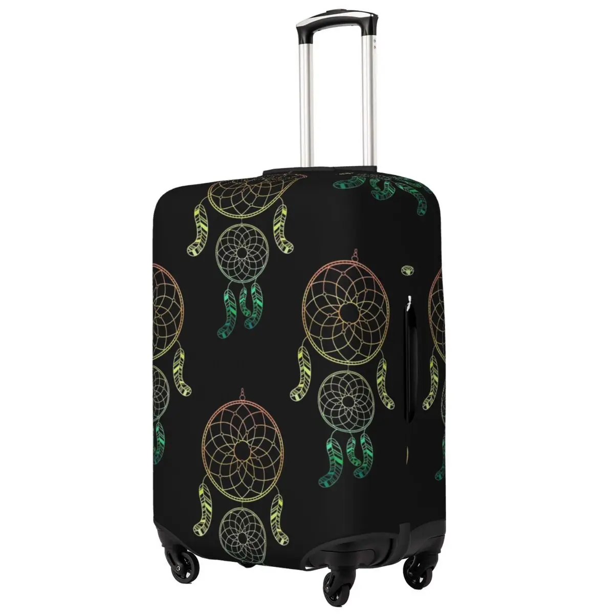 Boho Dream Catcher Suitcase Cover Retro Print Cruise Trip Vacation Useful Luggage Supplies Protection