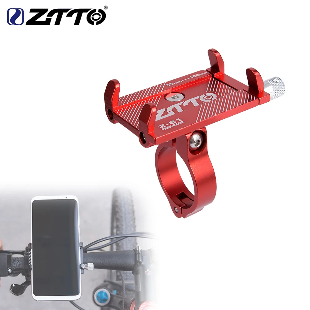 ZTTO Bicycle Phone Holder Reliable Mount Universal MTB Mobile Cell GPS Metal Motorcycle Holder on Road Bike Moto M365 Handlebar