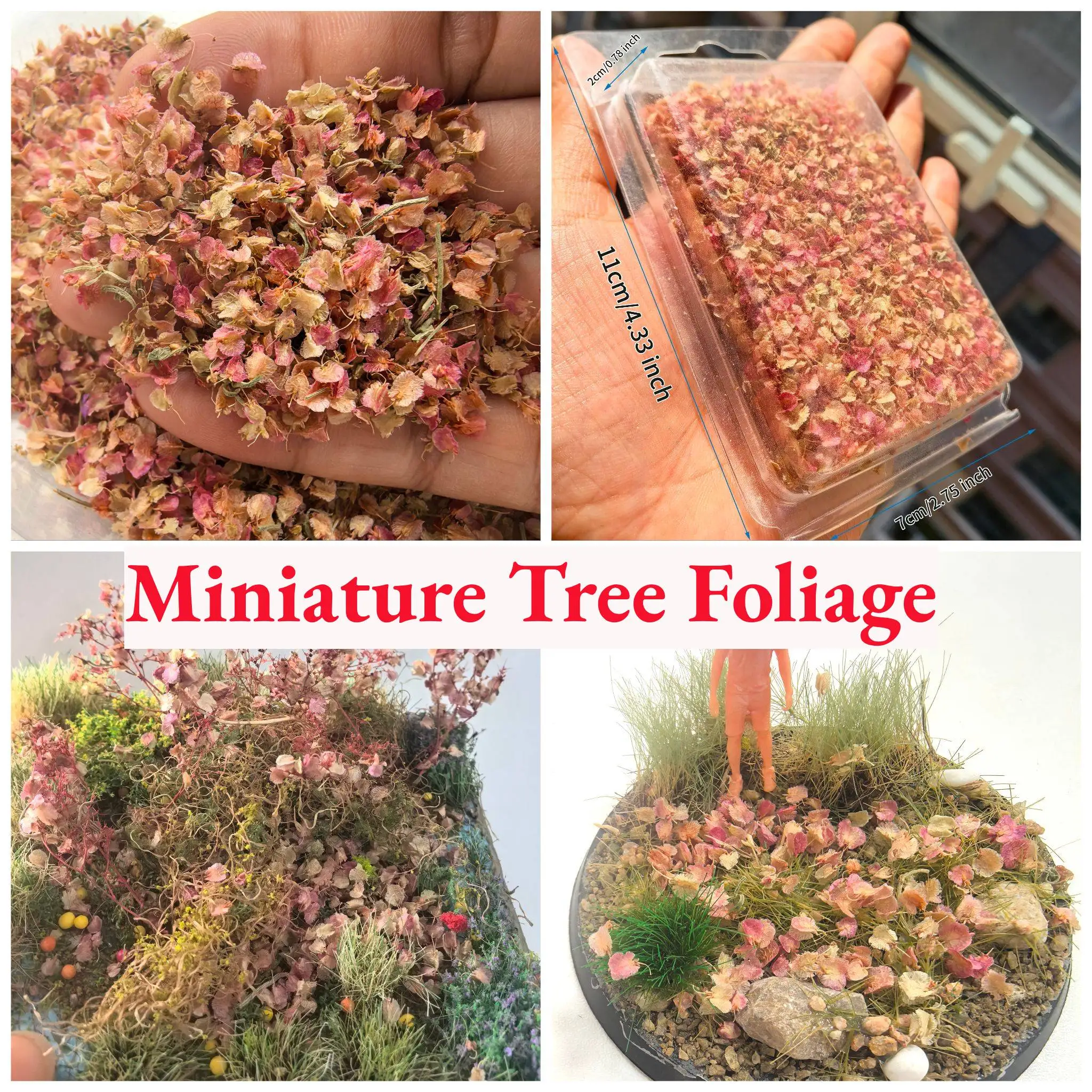 

Miniature Tree Foliage Artificial Plants for Ho OO N Diy Model Making Railway Train Layout/Sandtable Landscape/Garden Decoration