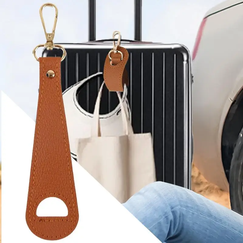 Hat Clip Leather Portable  Golf Baseball Hat Clip Summer Hat Strap Towel Glove Storage Wallet Buckle Hands-free Latch Clip