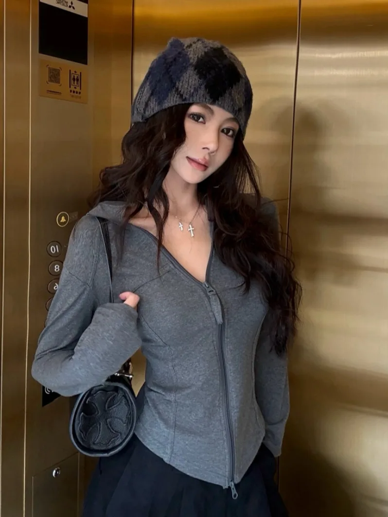 

Футболка Slim Fit Long Sve на молнии с воротником-стойкой ort Sle Fitn Йога Кардиган Топ для женщин Простой Sle Pure Color