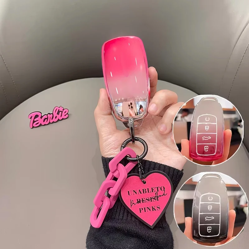 

Gradient TPU for Chery Tiggo 8 Pro Tiggo 8plus New 5 Plus 7pro Omoda 5 Remote Car Key Case Cover Fob Holder Keychain Accessories