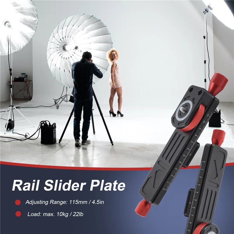 -A25M Ganzmetall-Wormdrive-Makroschiene, feine Fokussierung, Arca/RRS-Hebelklemme, kompatibel