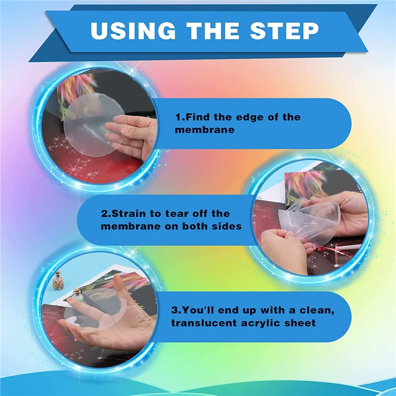 AC23-50 قطعة من صفائح الأكريليك الشفافة، قرص أكريليك مستدير 4 بوصة، ورقة أكريليك شفافة مستديرة بسمك 0.1 سم