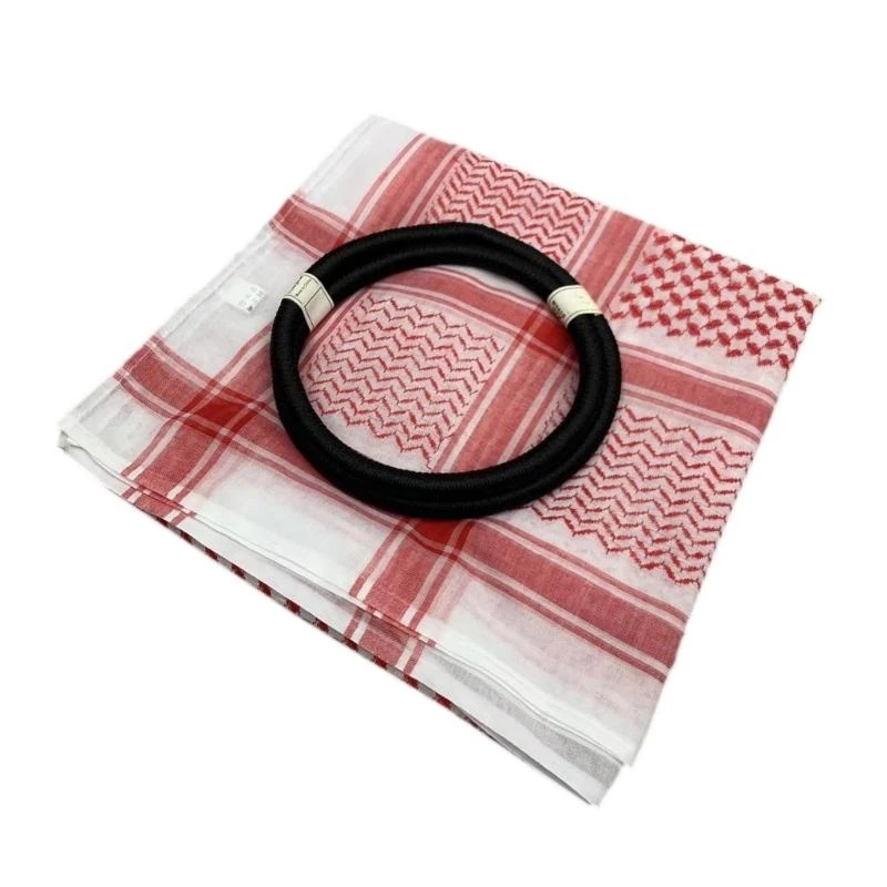 Arabian Shemagh Scarf Desert Headscarf Dustproof Traditional Scarf Headband Arabian Headscarf Desert Shawl Head Covering