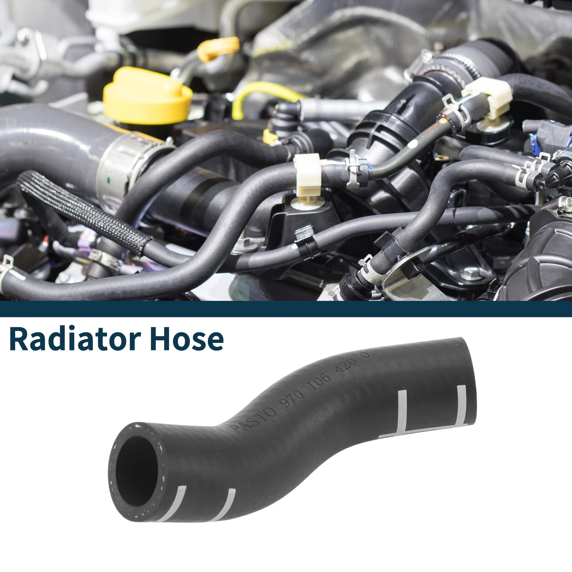 

UXCELL Шланг радиатора Шланг обогревателя Выпускной шланг радиатора для Porsche Panamera 10-16 No 97010642001 Резиновая трубка охлаждающей жидкости Черный