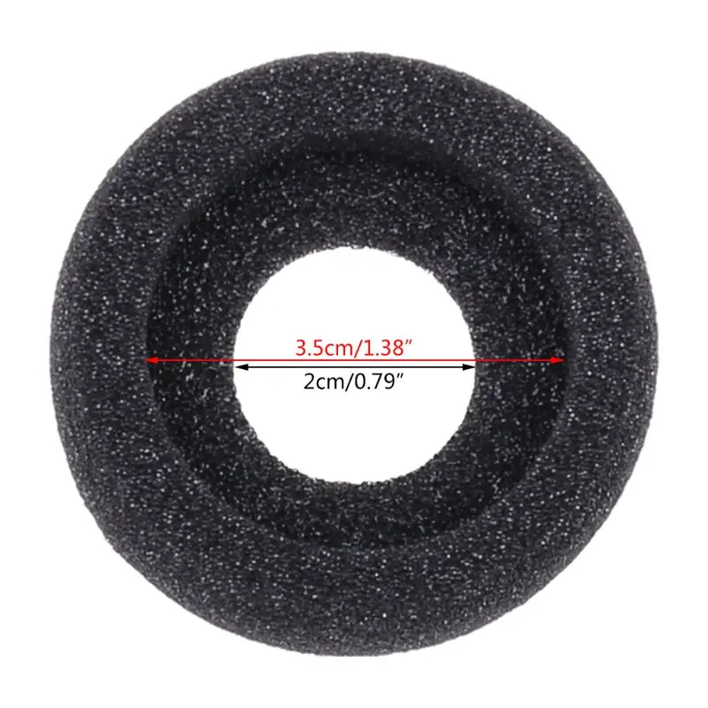 Breathable Replacement Earpads Cushion Round Cover for Plantronics H251/H251N 96BA image 5