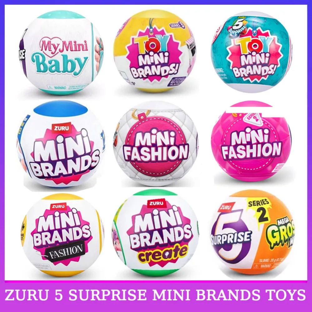 5 Surprise Mini Brands Toys By Zuru Mystery Blind Box Original Supermarket Miniature Toy Childrens Toy Holiday Gifts Cute Toys