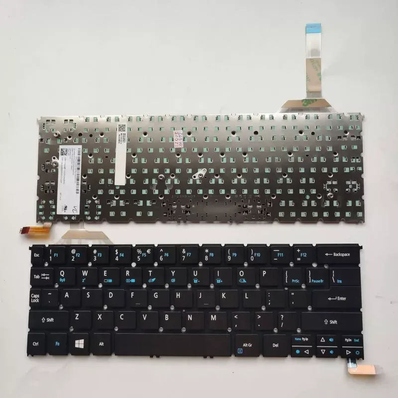Teclado estadounidense para portátil Acer Aspire R13 NKI1213024 NKI1313007, diseño QWERTZ