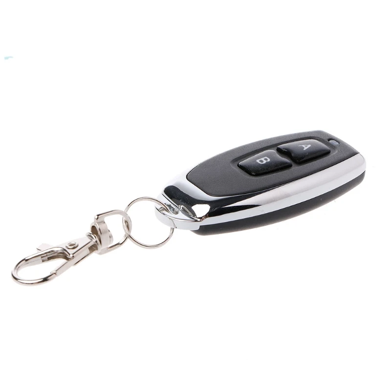 433MHz Wireless Metal 2 Button Remote Control 1527 Fixed Code Learning
