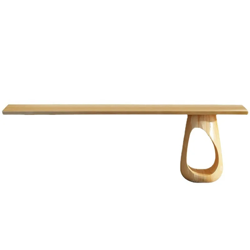 

Ash wood solid wood coffee table living room Japanese long tea acrylic suspended dining table