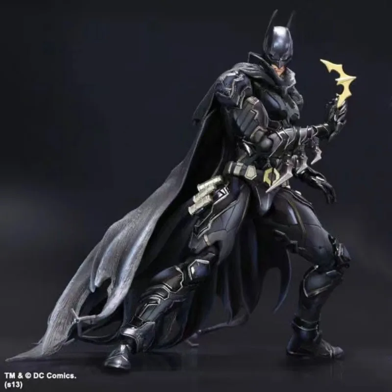 Batman Play Arts Action Figure Toy, Arkham Knight, Bruce Wayne, Azul, Edição limitada, Coleção de enfeites, Presentes de boneca, 27cm