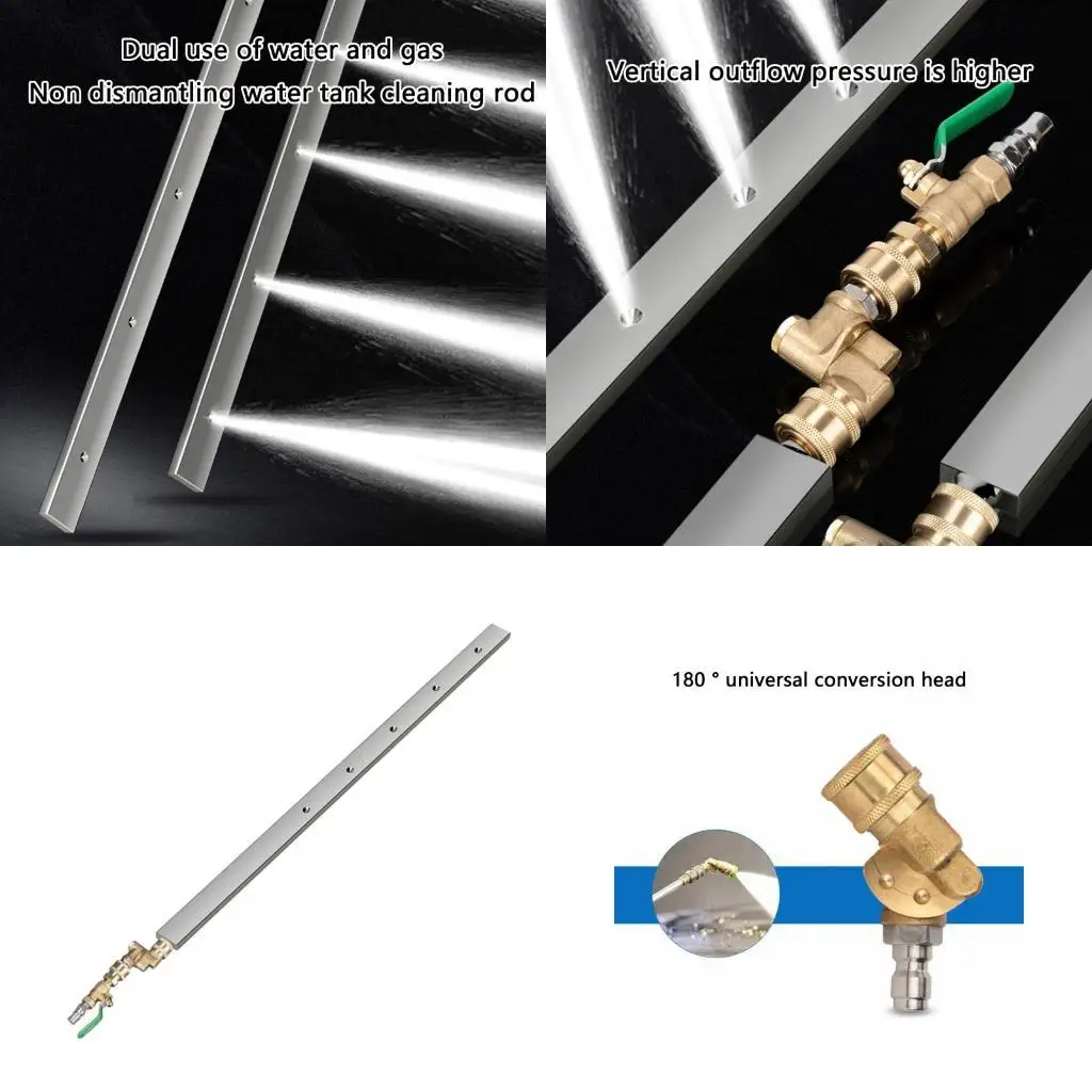 

R9UF 39Inch Radiator Cleaner Tool For Tight Spaces 1/4 Inch Copper Adapter Included