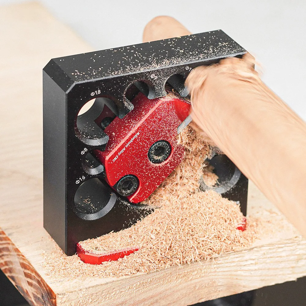 

Adjustable Wood Lathe Tool for Drills Aluminum Alloy Rounding Jig Woodworking Square to Round