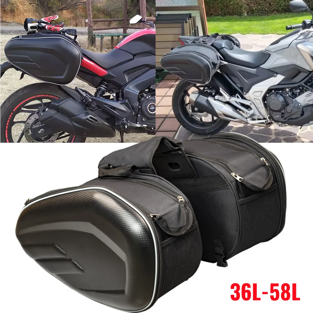 

Motorcycle Saddle Bag Side Helmet Riding Travel Bags Waterproof Large Capacity Side Bags Motorbike Cycling Side Bag