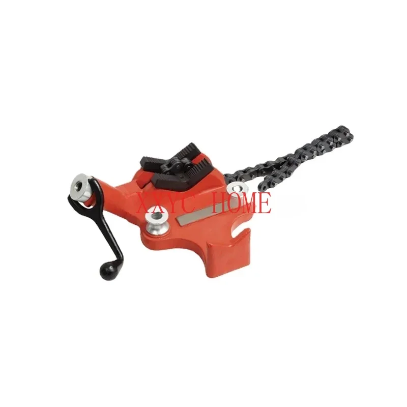 

Manual vise clamp elbow with cast iron base and 6-inch screw crank workbench, TD1105S2.5/S4/S5/S6 desktop chain pipe table vise,