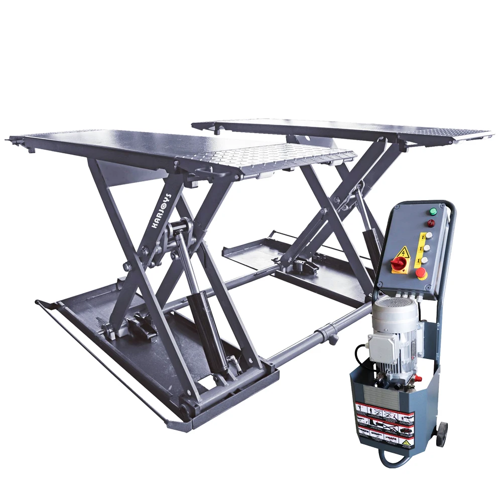 

Mobile Auto Shop Hydraulic Scissor Car Lifts Mid Rise Portable Car Lift for Sale