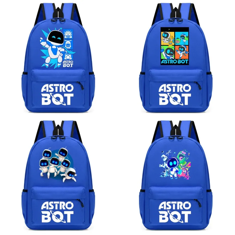 

【Новый стиль】Детский школьный рюкзак с принтом космического робота Astro Bot, детский рюкзак для детского сада, детский рюкзак для активного отдыха