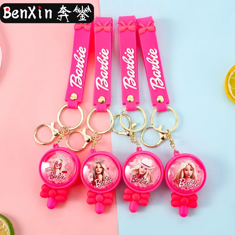 

2025 miniso Cartoon scented key chains, car hangers, cute girl bags, key chains, pendants, exquisite small gifts of high quality