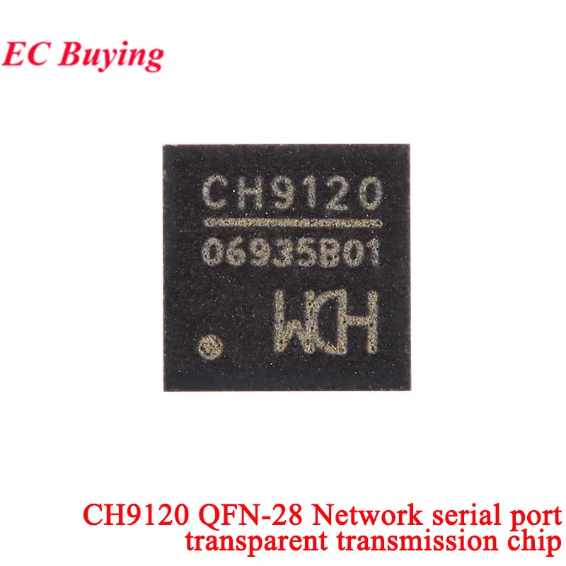5Pcs/1pc CH9120 Network Serial Port to Ethernet Module XL9120 Single Computer Transparent Transmission TCP/IP UDP CLIENT SERVER