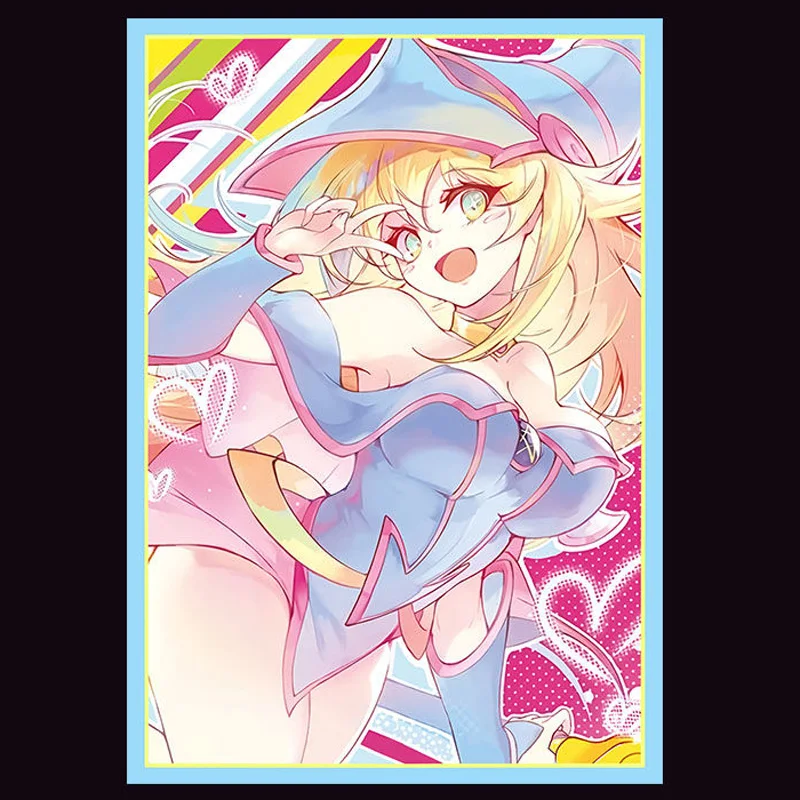 50pcs/pack Yugioh Black Magician Girl Card Sleeves Yu-Gi-Oh! Dark Magician Girl Figures OCG TCG Cards Shine Protector Case Cover