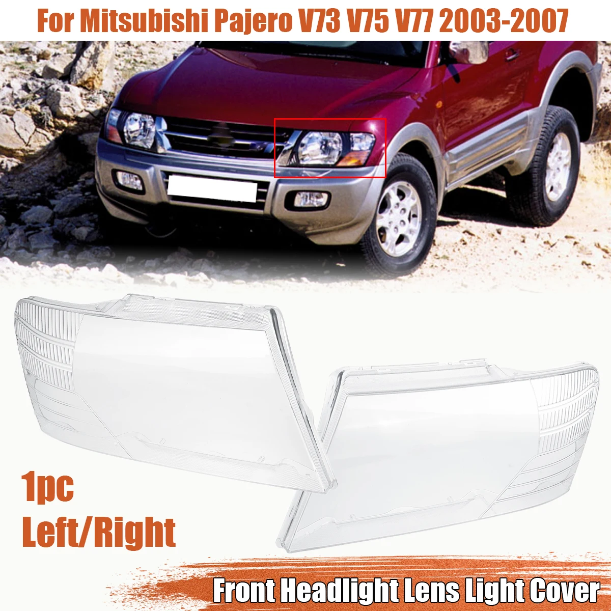 

Пара фар: корпуса, плафоны, стекла для Mitsubishi Pajero V73 V75 V77 2003-2007