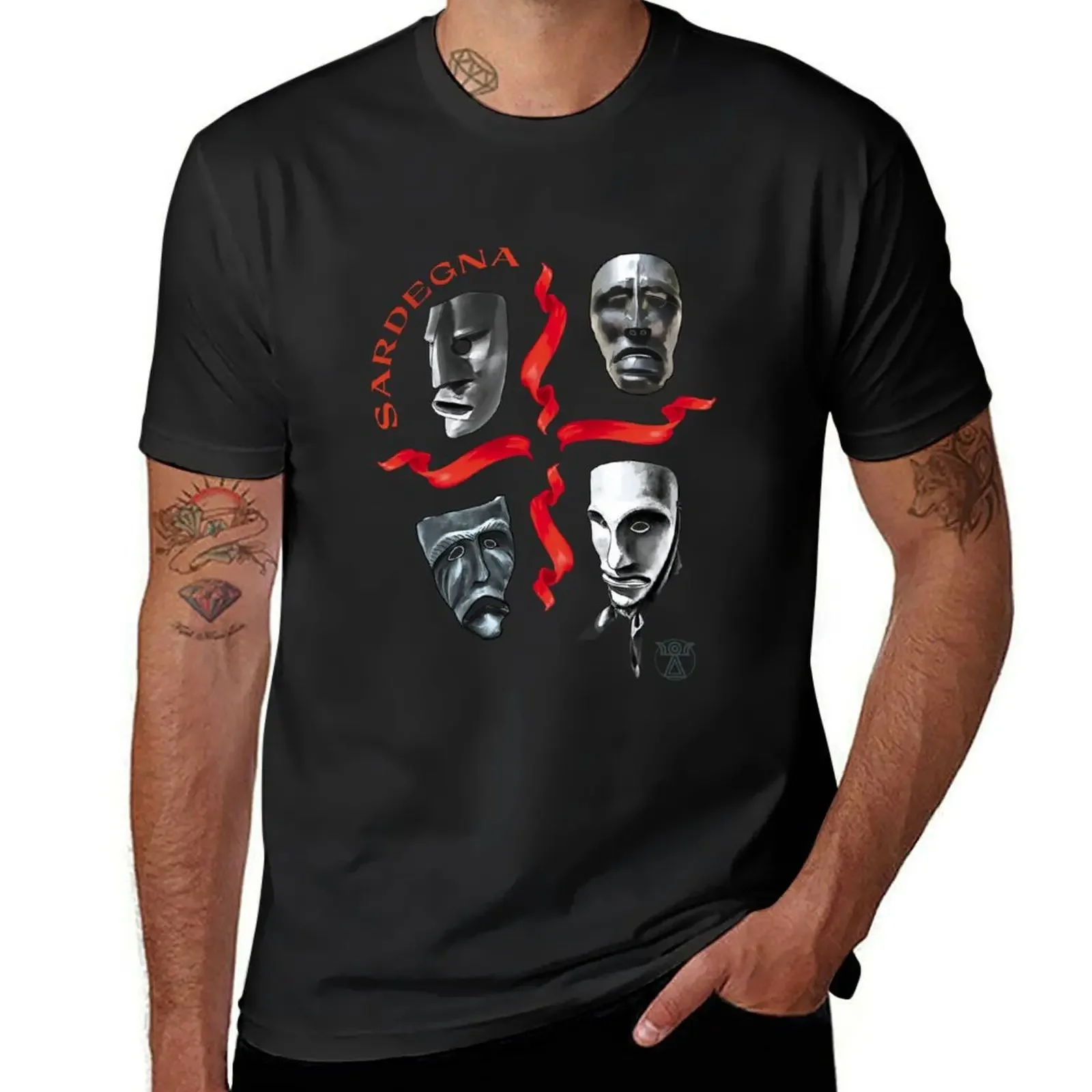 2025 nuevo modelo Sardinia - Bandera de Sardinia - Sardegna - Bandera 4MM Camiseta con estampado animal para hombres camisetas gráficas hip hop