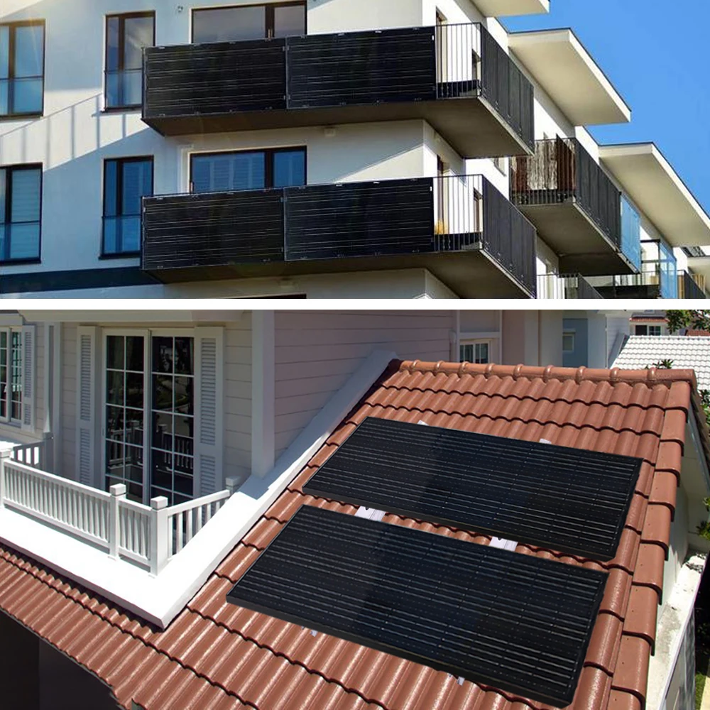 300 واط 150 واط 12 فولت لوحة طاقة شمسية مع إطار من الألومنيوم خفيفة الوزن لوحة ضوئية طقم شاحن بطارية للمنزل قارب تخييم 1000 واط 220 فولت