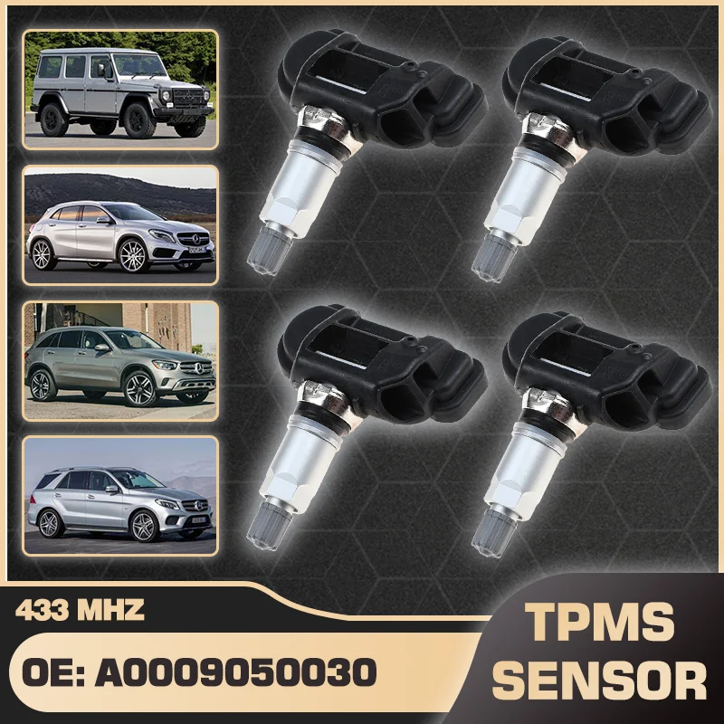 

1/4PCS TPMS Sensor For Mercedes-Benz G-Class GLA-Class GLC-Class GLE-Class GLS-Class 2010-2019 Mercedes-Benz ML-Class 2013-2017